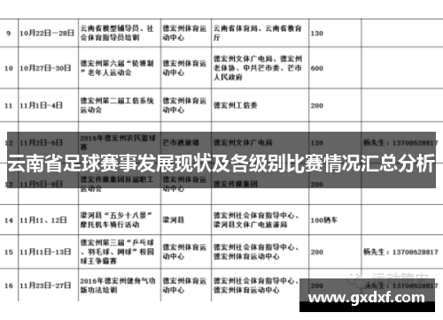 云南省足球赛事发展现状及各级别比赛情况汇总分析